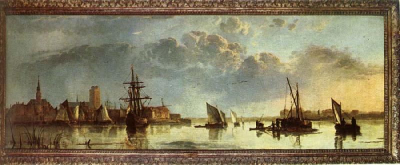 Aelbert Cuyp View on the Maas at Dordrecht oil painting picture